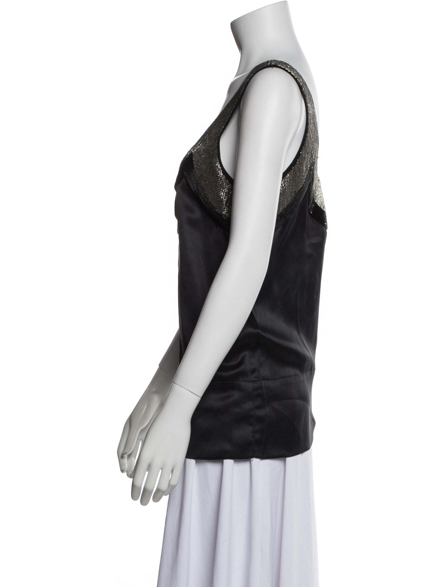 Chloé Silk Scoop Neck Top